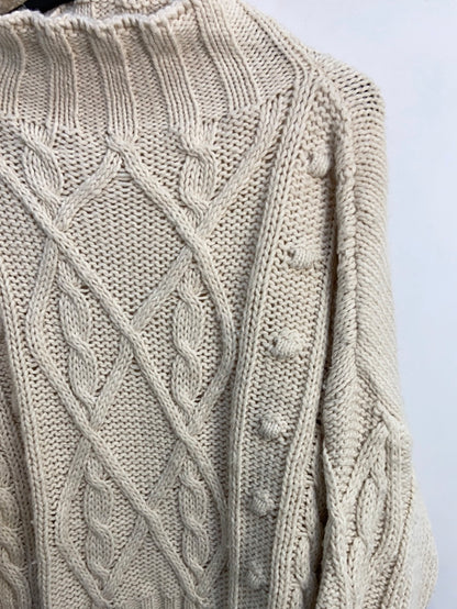 OTHERS.Beige oversized sweater Ts