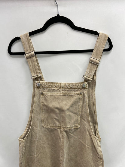 PULL&BEAR.Peto largo vaquero beige T.M