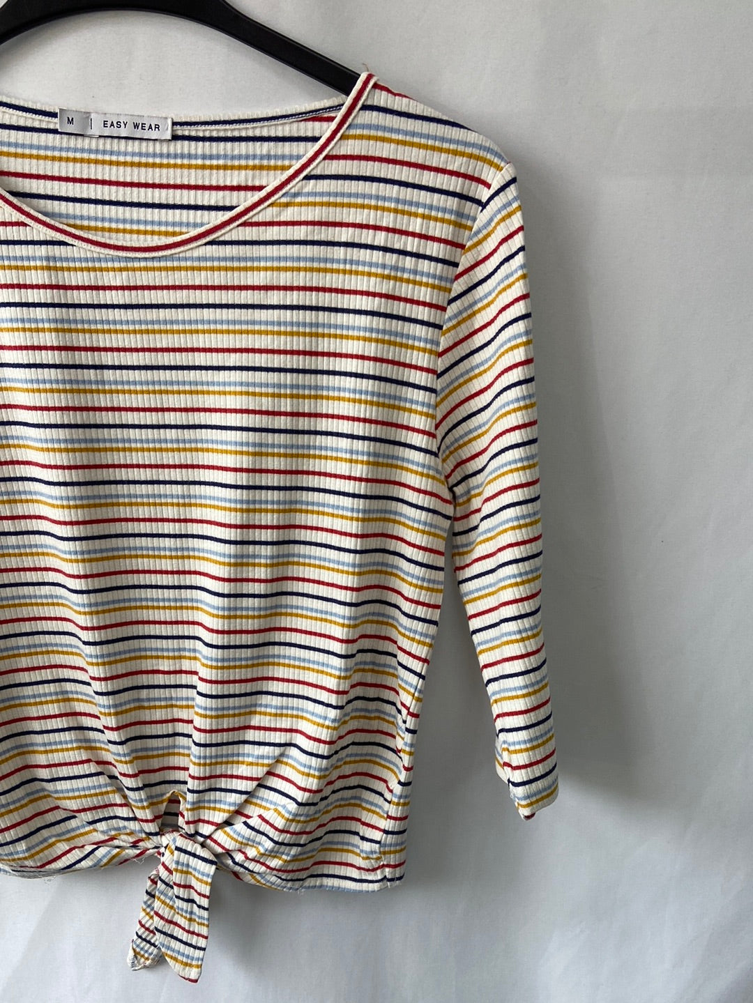 EASY WEAR.Top punto canalé rayas T.M
