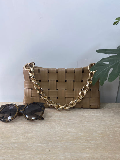 OTHERS. Camel braided bag