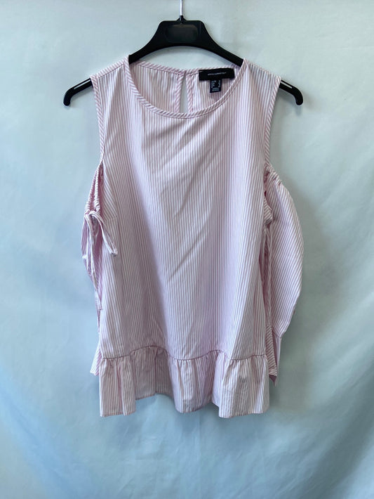 PRIMARK.Top rayas hombros descubiertos T.40