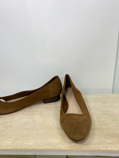 MASSIMO DUTTI.Manoletinas camel T.41