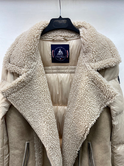 JOTT. Abrigo beige texturas T.s/m