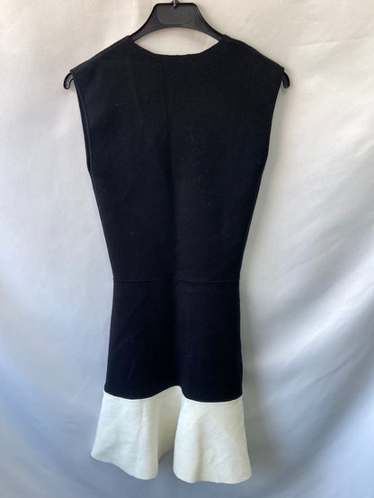 ZARA.Vestido kint bicolor T.s