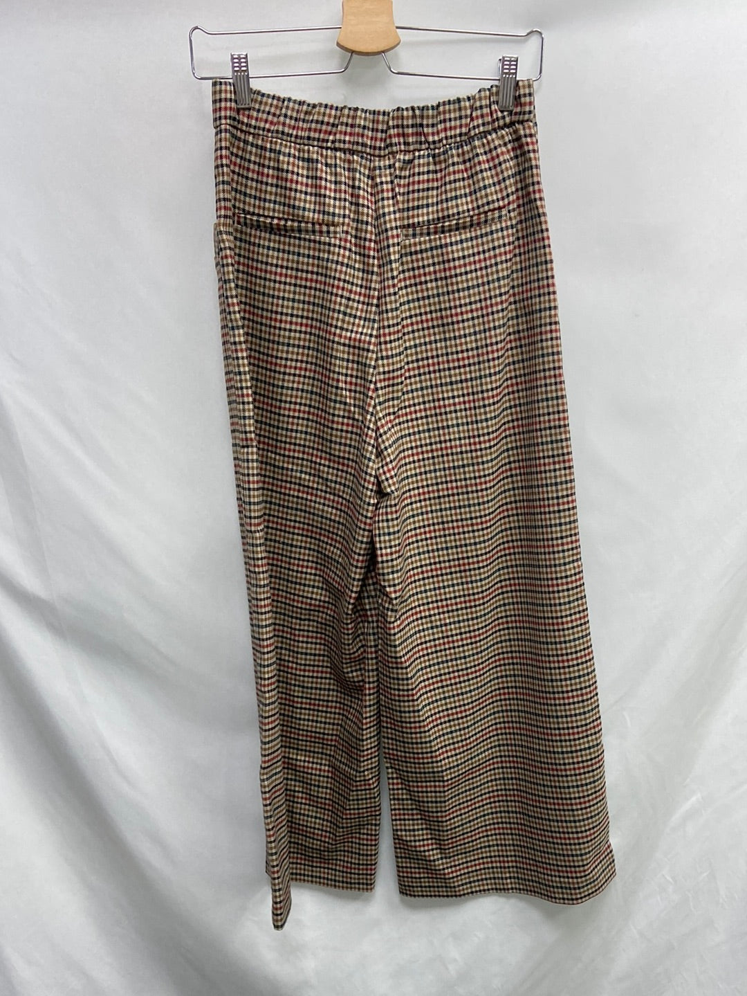 ZARA. Pantalón culotte pata de gallo T.s