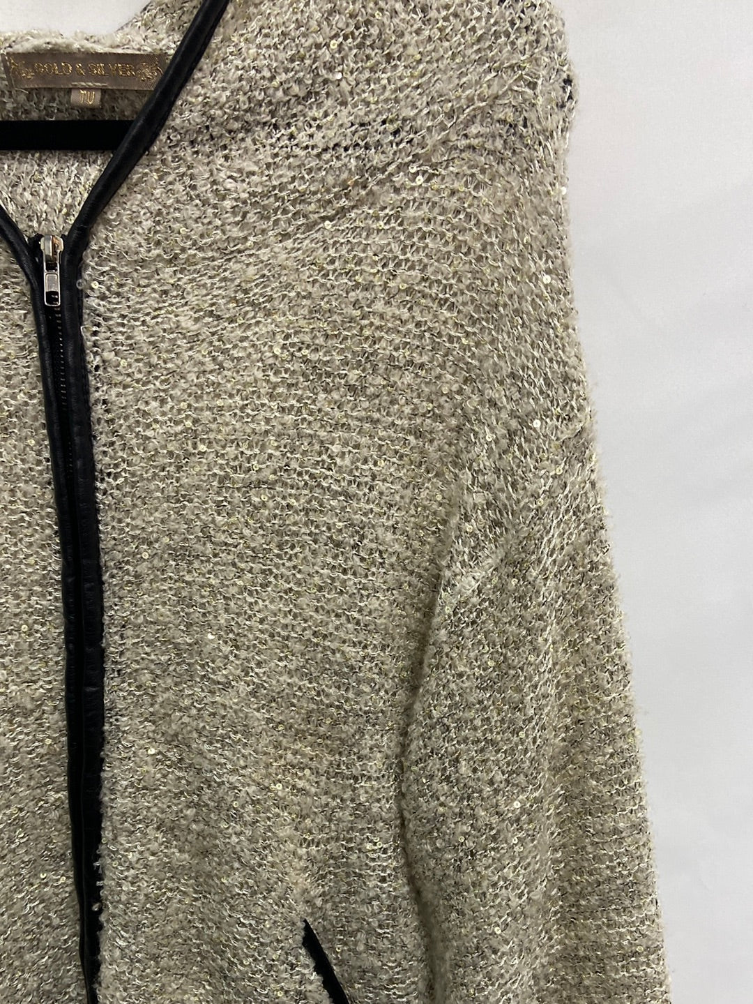 GOLD&SILVER.Sudadera tweed lentejuelas TU(s)