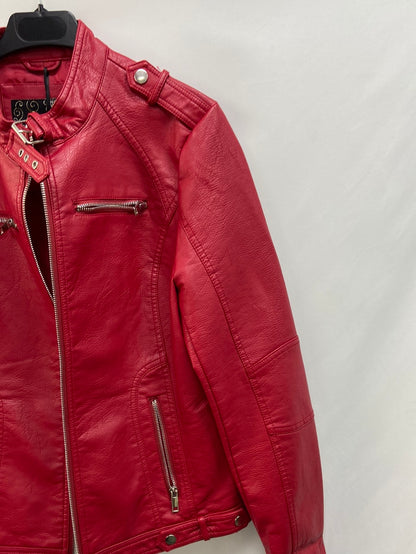 KOROSHI.Chaqueta roja polipiel T.M