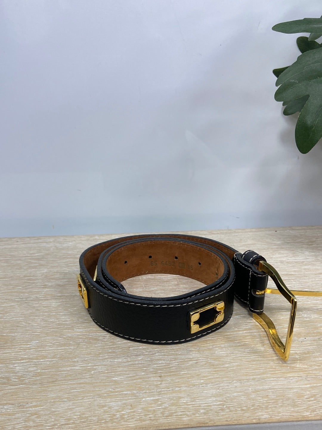 OTHER. Black studded belt size 85