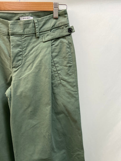 SHON MOTT.Wide green culottes S.0(xs)
