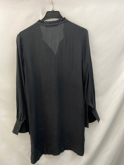 COMPTOIR DES COTONNIERS. Vestido seda camisero T.s