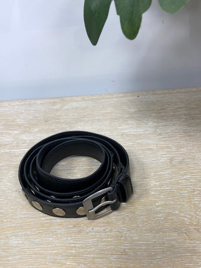 SAINT LAUREN. Studded slim belt S.100