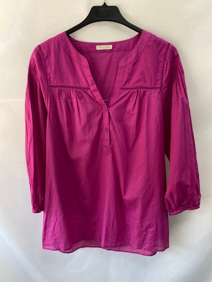 MASSIMO DUTTI. Bougainvillea blouse T.36