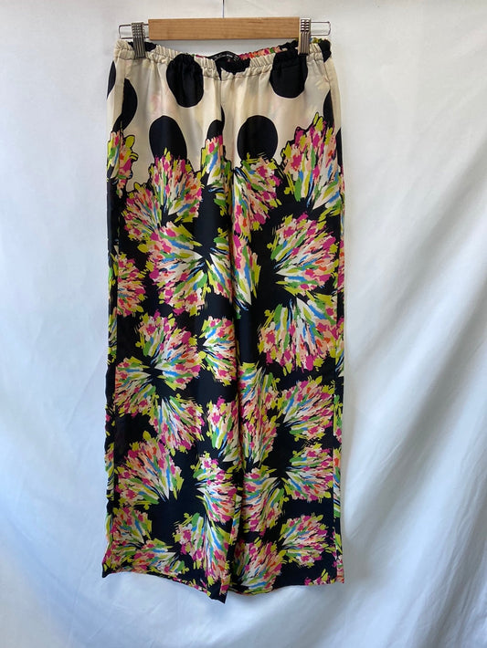 ZARA. TS multi-print flowing trousers