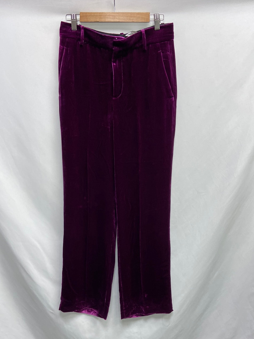 ZARA.Pantalones terciopelo rosas T.36