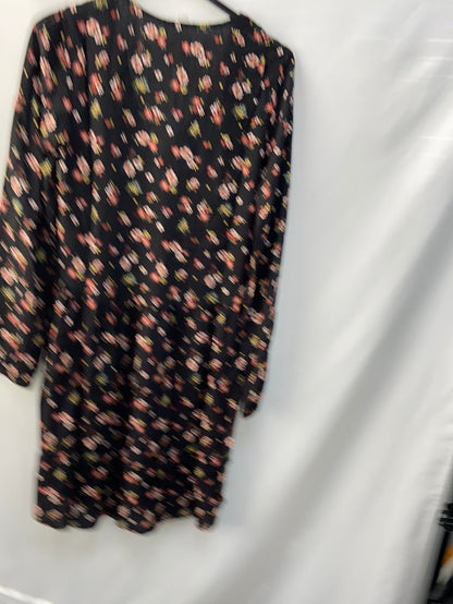 SPRINGFIELD. Black floral dress size 36
