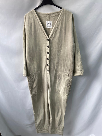 ZARA.Mono largo oversized textura T.M