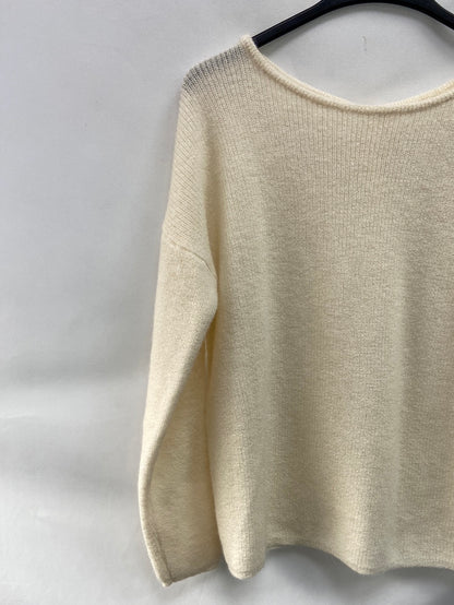 SEZANE. Beige buttoned sweater Ts /m (Tara)