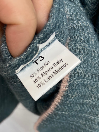 EMES. Heathered Blue Sweater Tu(m)