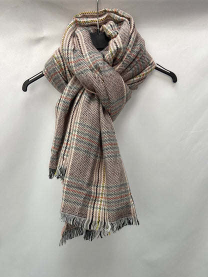 OTRAS.Bufanda oversized tonos pastel