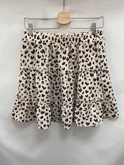 OTRAS. Falda vuelo animal print T.L