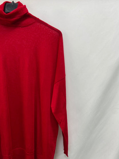 ZARA.Red knit sweater Ts