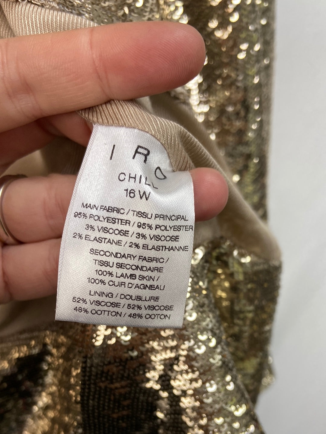 IRO. Chaqueta fluida lentejuelas T.36