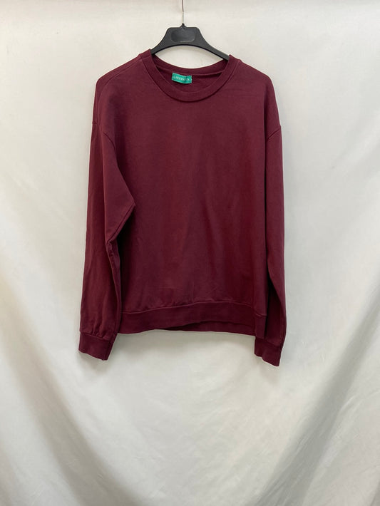 LIBERATTA.Sudadera burdeos dibujo T.S-M
