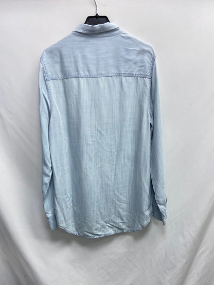 GAP. Blusa denim fluida T.m