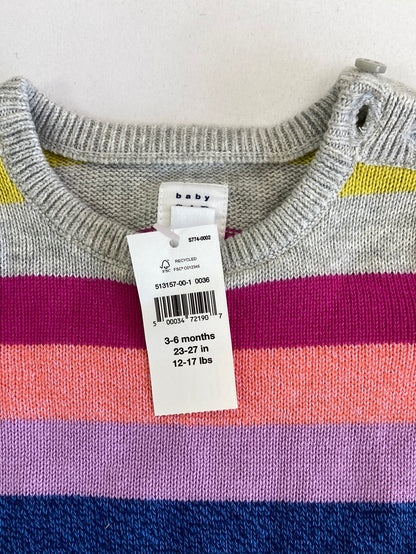 GAP. Mono rayas de colores T.3-6m