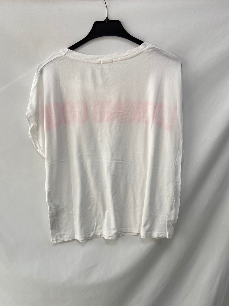 OYSHO.Camiseta blanca "looking good" T.M