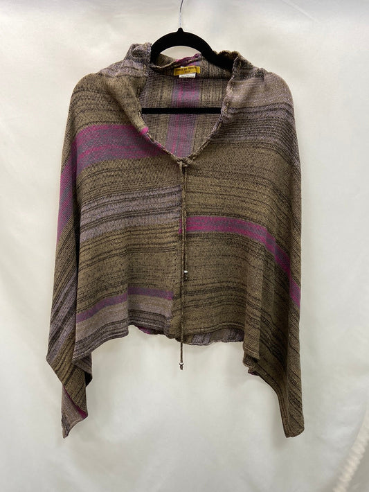 BEATRIZ SAN FRANCISCO. Striped knit poncho