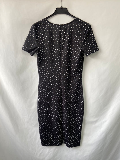 ZARA.Vestido midi lunares T.M