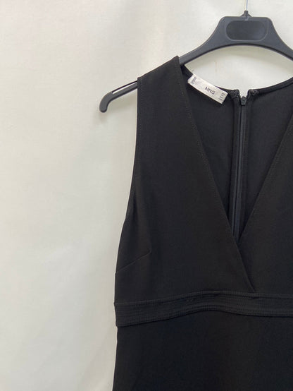 MANGO. TI black ruffle dress