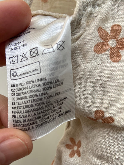 H&amp;M.Linen Dungarees 12-18 months