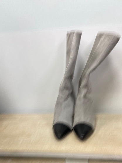 UTERQÜE. botas grises puntera T.38 (tara)