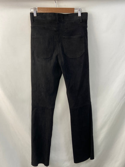 ZARA.Suede trousers with TM seams