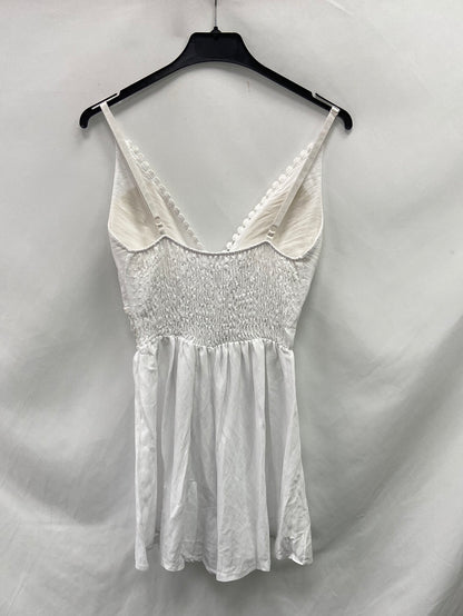 OTHERS.White linen jumpsuit S.XS/S