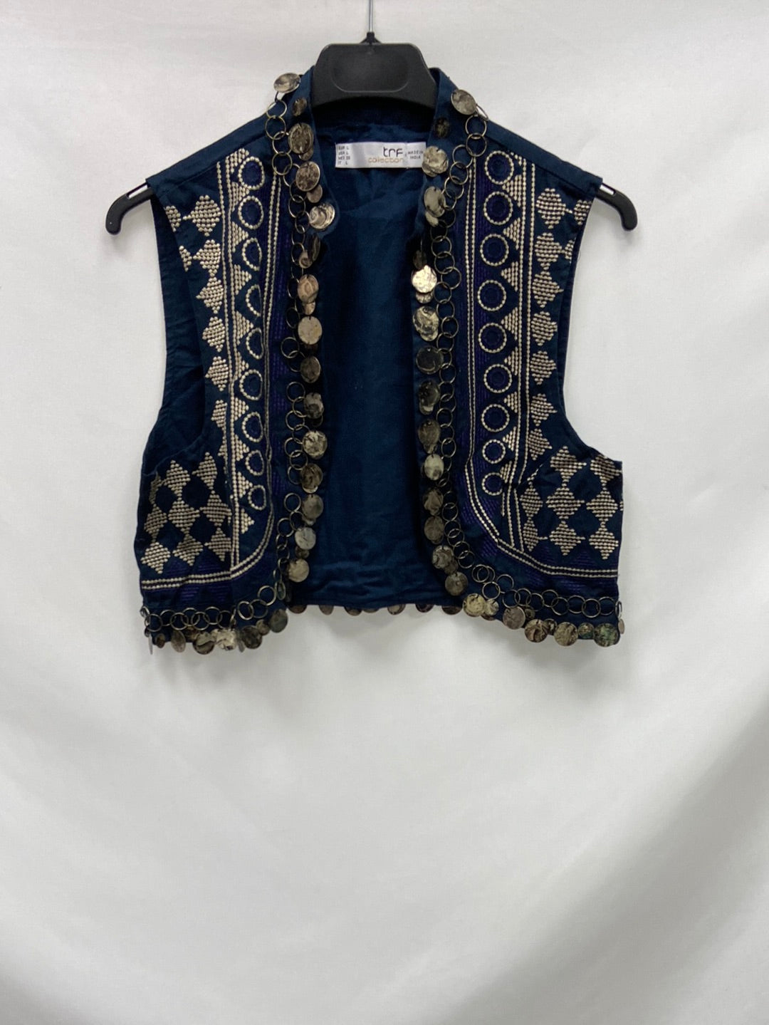 ZARA.Chaleco monedas T.L(xs)