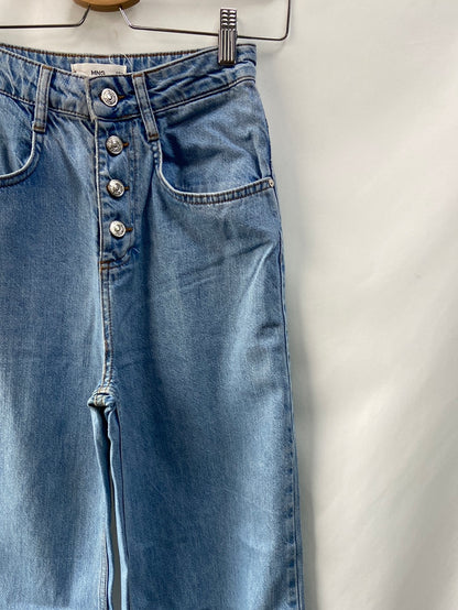 MANGO.Pantalones vaqueros anchos T.34