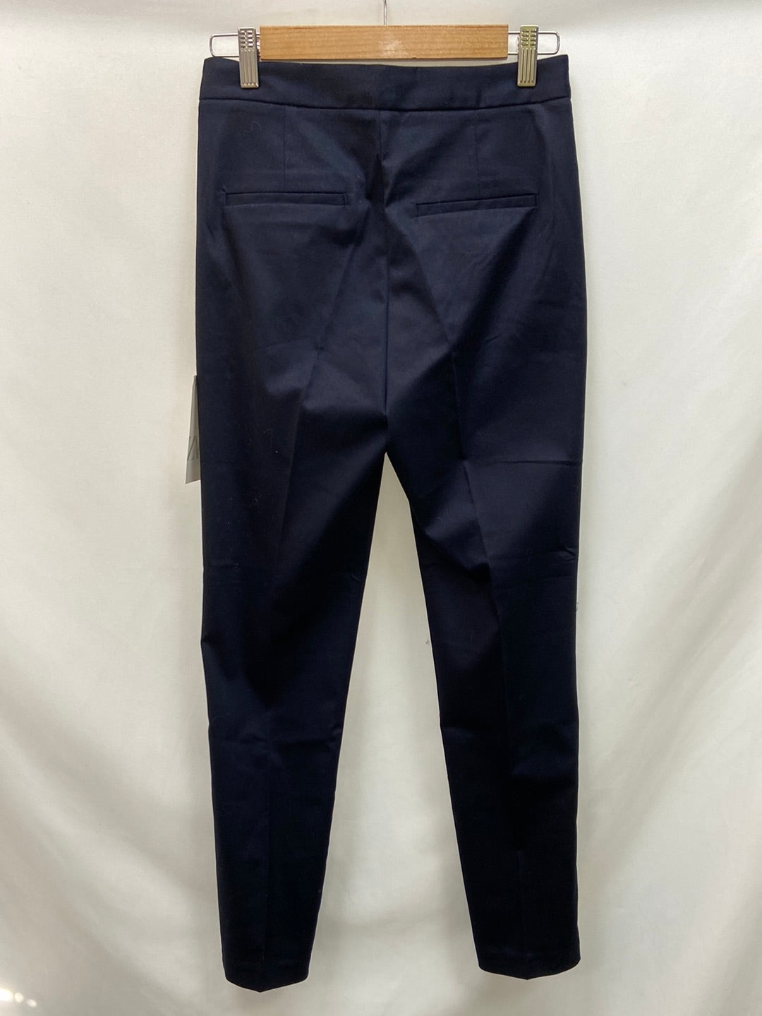 ZARA.Pantalones pinza azul marino T.S