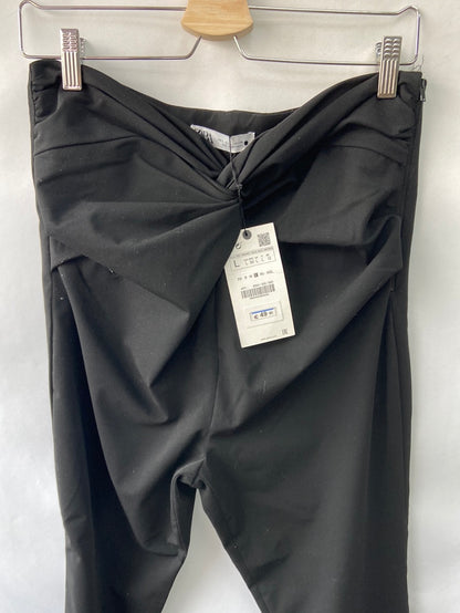 ZARA. Extra high waisted trousers with bow TL