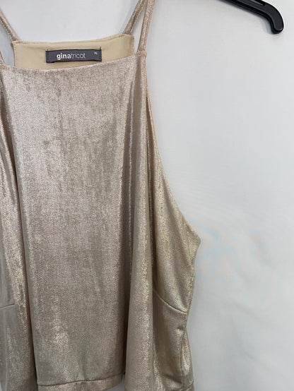 GINATRICOT.Top dorado T.XL