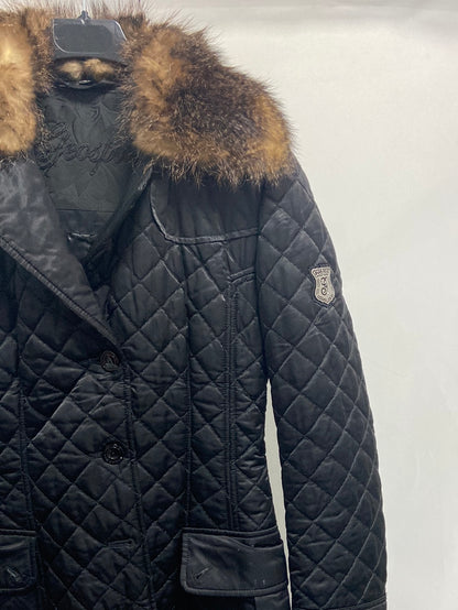 GEOSPIRIT.Abrigo acolchado cuello pelo T.42(s)