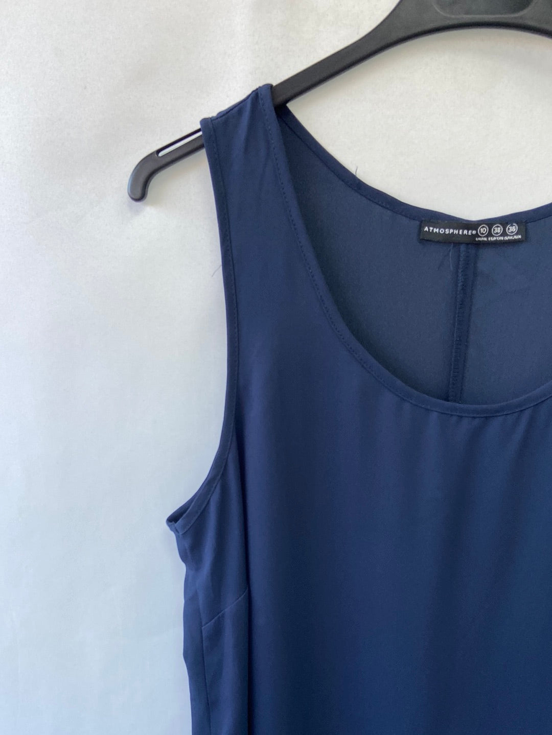 PRIMARK.Blusa azul asimétrica T.38