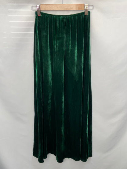 TCN.Falda larga verde terciopelo T.xs