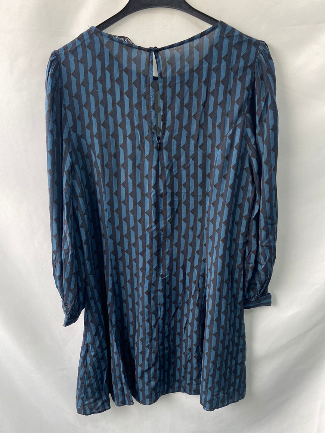 ZARA. Blue striped dress TM
