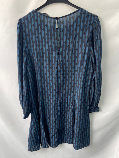 ZARA. Blue striped dress TM