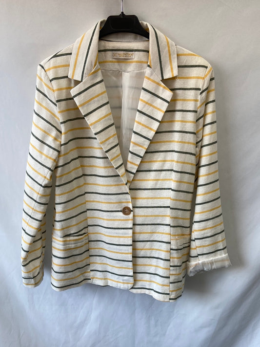 VALENTINA.Blazer Lino rayas T.M