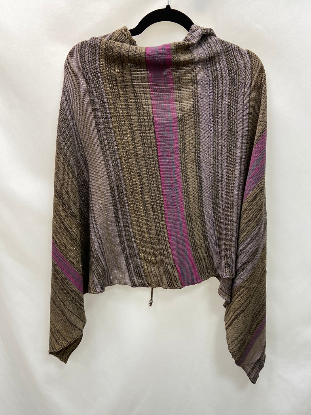 BEATRIZ SAN FRANCISCO. Striped knit poncho