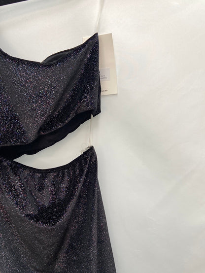 MULAYA.Vestido asimétrico estampado T.XS